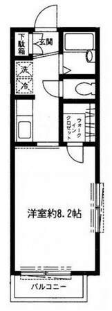 都立家政駅 徒歩3分 1階の物件間取画像